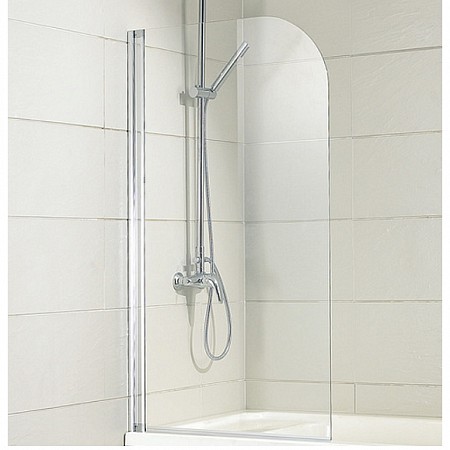 BG 070.5110A-1 Душевая шторка на ванну BRAVAT ALFA 700x1500 стекло - 5мм/Easy clean. профиль - 1,5мм
