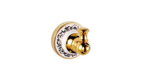 Крючок одинарный для ванной комнаты FIXSEN BOGEMA GOLD FX-78505G (ЧЕХИЯ)
