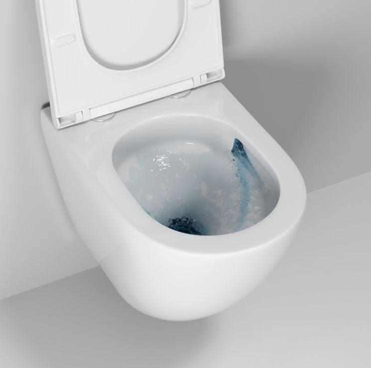 Унитаз подвесной Grossman GR-4498SQC Tornado безободковый с тонким сиденьем 520x360x400