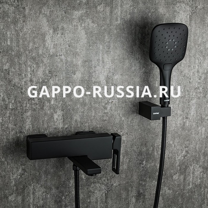 Смеситель для ванны Gappo Futura G3217-6 черный