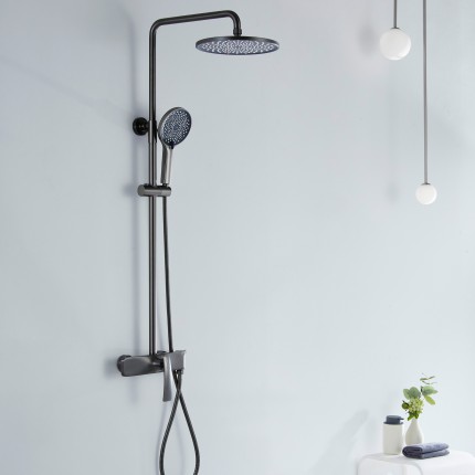 Душевая система наружного монтажа LUSSO Rainshower Black