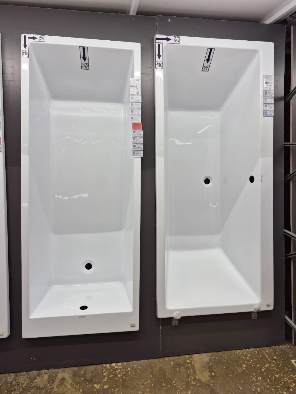 Ванна акриловая в комплекте с ножками 180*80 BONITO HOME GRANDE 2