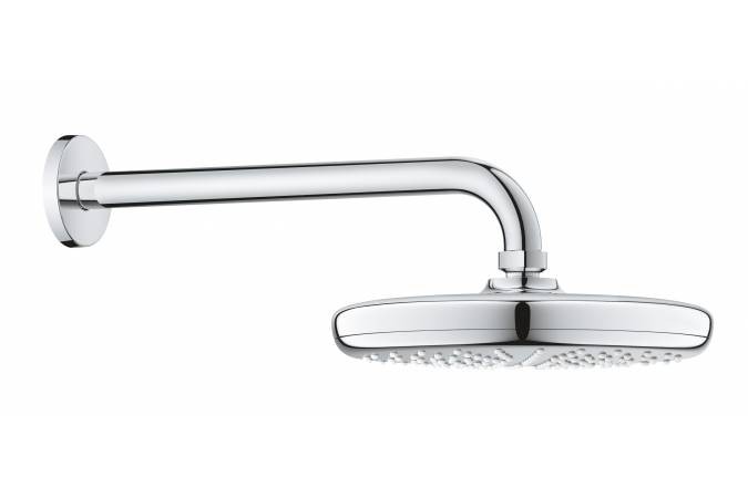 Верхний душ GROHE Tempesta 210 с душевым кронштейном 286 мм хром 26412000