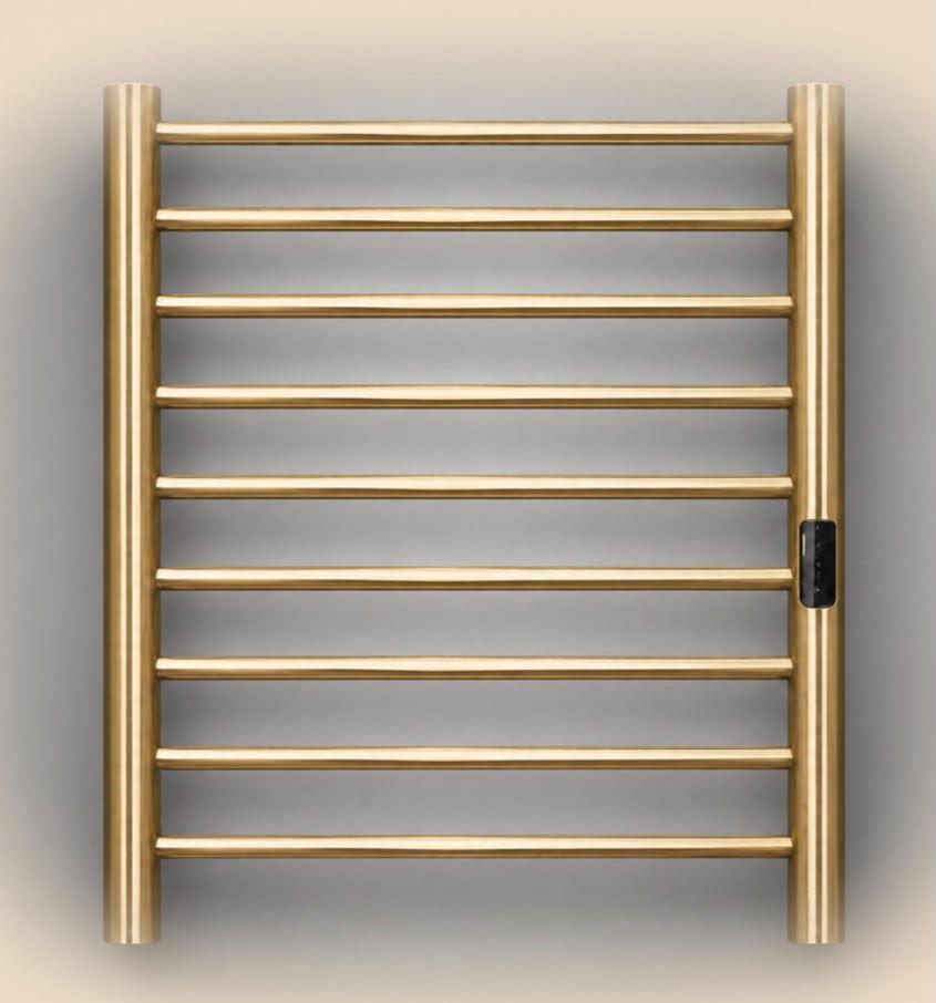 Полотенцесушитель электрический Rein Classic 10-Brushed Gold 800*450 мм