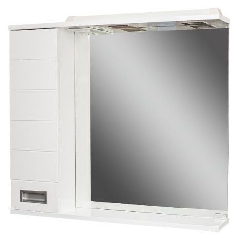 Зеркало-шкаф, с подсветкой LED, левый Домино Cube 65, артикул DC5006HZ (Россия)
