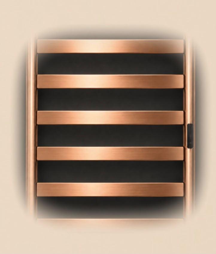 Полотенцесушитель электрический REIN Classic Cube 6-Brushed rose gold-6050, 600*500 мм