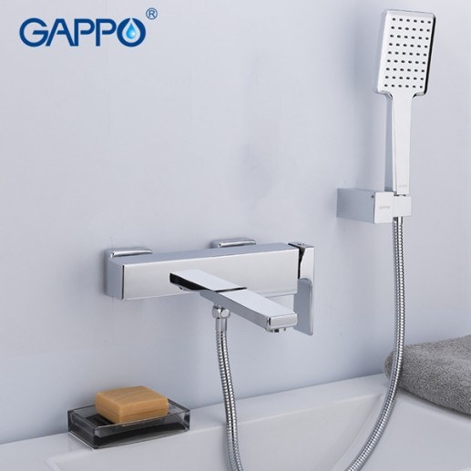 Смеситель GAPPO для ванны короткий излив G 3218 Хром
