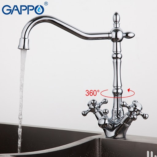 Смеситель GAPPO для кухни с выходом для фильтра   G 4398-2 Хром