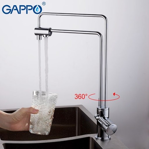 Смеситель GAPPO для кухни с выходом для фильтра  G 4398-5 Хром