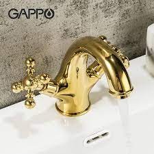 Смеситель Gappo для раковины  G 1089-6, золото
