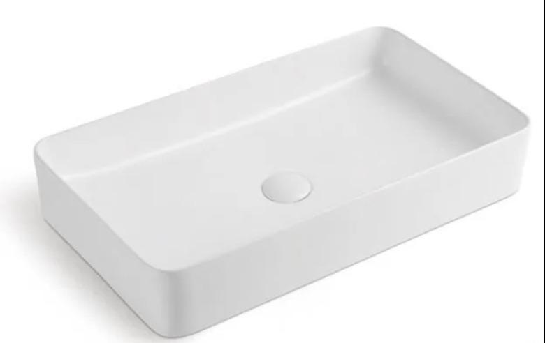 Раковина накладная SANITECO 487-60 белый 600х340х130