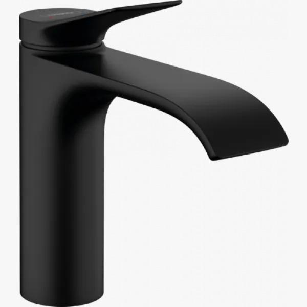 Смеситель для раковины с донным клапаном, черный Hansgrohe Vivenis 75020670