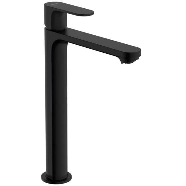 Смеситель для раковины 240, с донным клапаном, черный Hansgrohe Rebris S 72580670