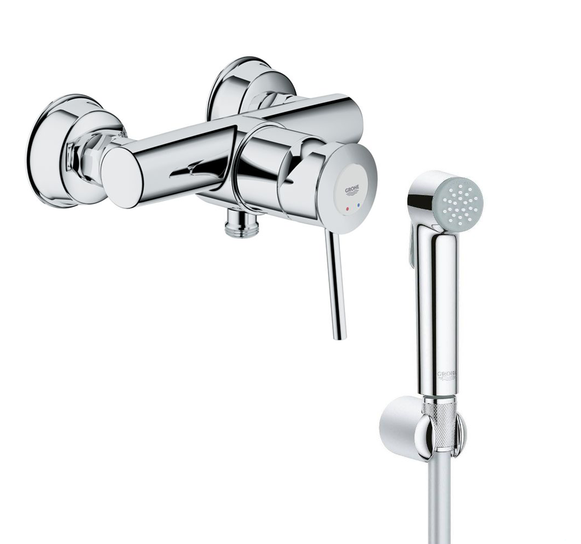 Гигиенический смеситель комплект GROHE BauClassic