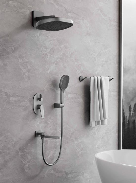 Душевая система GAPPO G7110-9 Оружейная Сталь