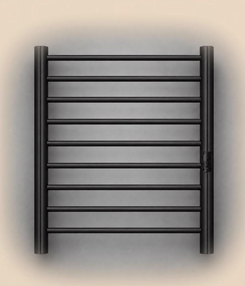 Полотенцесушитель электрический Rein Classic 10-Matte Black 800*450 мм