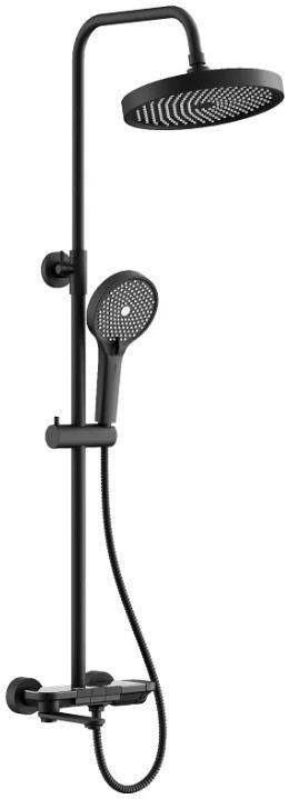 Душевая система Belz B25713-7, черный матовый