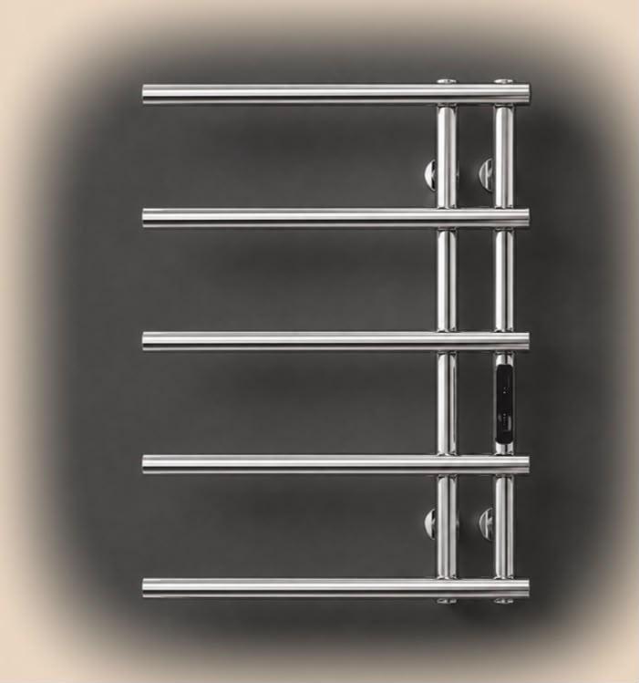 Полотенцесушитель электрический REIN Double Classic 5-Chrome левый 580*400 мм