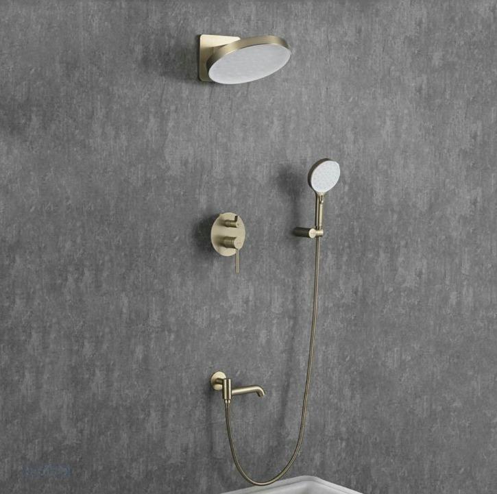 Душевая система GAPPO G7106-3 Золото Сатин