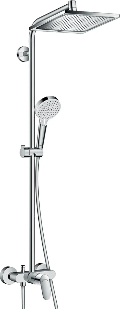 Душевая система со смесителем для душа, хром Hansgrohe Crometta E 240 Showerpipe 27284000