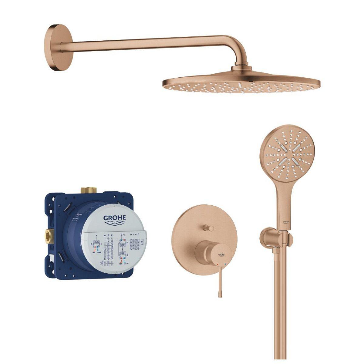 25287DL0 Набор для комплектации душа GROHE Essence 310, теплый закат матовый